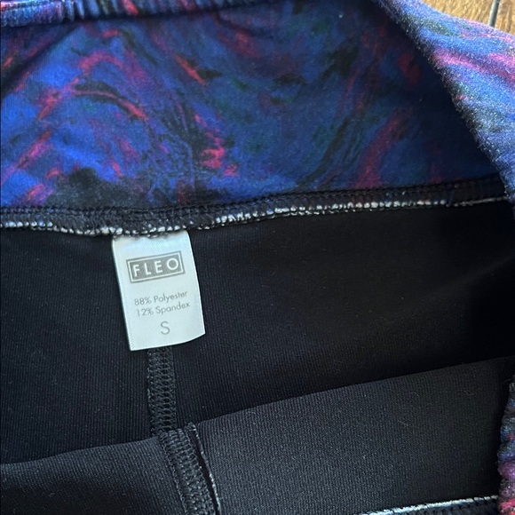 Fleo Women's Dynamic Blue and Pink Athletic Shorts - Picture 3 of 3